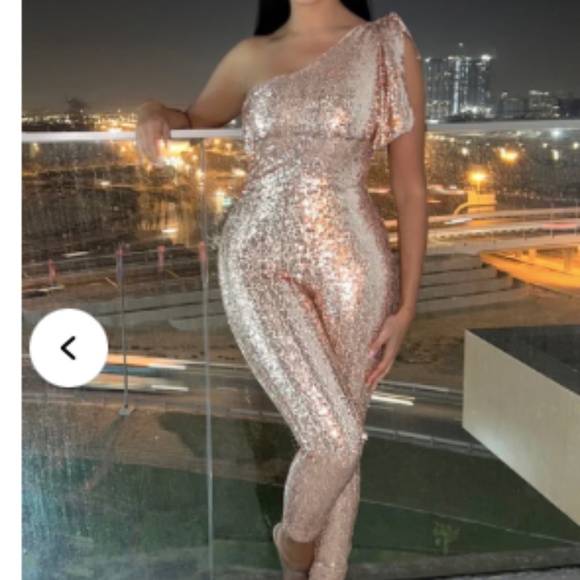 Fashion Nova Pants - Rose gold jumpsuit